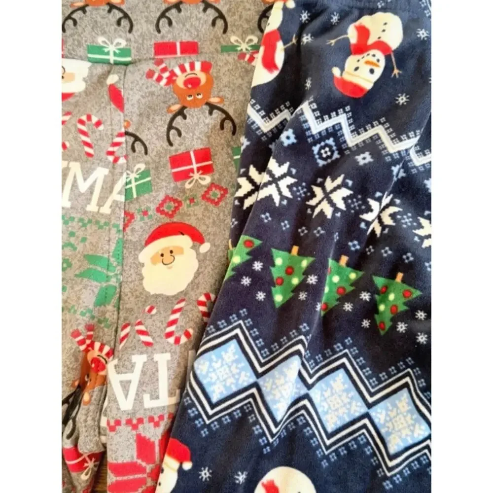 Christmas Fleece Pajama Bottoms - Cozy, Unisex Boys Girls kids large 11-13 large